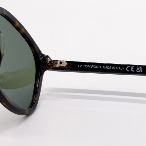 NEW TOM FORD TF1020 ECO 52N HAVANA MEN SUNGLASSES JAYSON FT1020/S ROUND TOM FORD - Picture 7 of 9